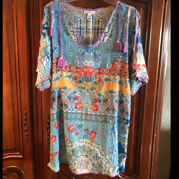 Lightweight, multicolored Tunic, size S - Picture 1 of 2